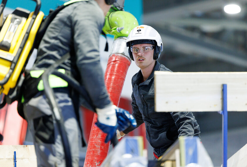 Julian Gintner und Michael Pomassl bei den WorldSkills 2026 in Shanghai