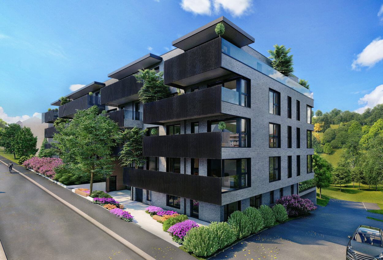 Rendering Wohnhausanlage Sophiengutstraße 2